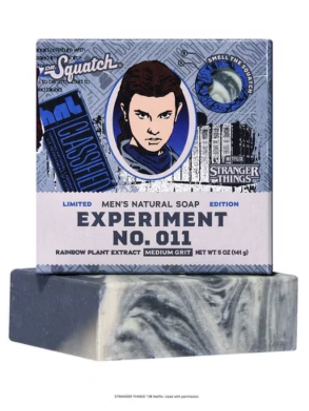 Dr. Squatch Stranger Things Men’s Natural Soap Experiment No. 11 NIB